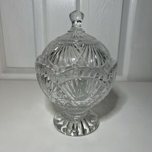 SHANNON CUT CRYSTAL COVERED DISH Candy Freedom by GODINGER Heavy Press Slovakia